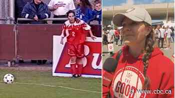 Meet Helen Stoumbos. She scored Canada’s first ever goal at a FIFA World Cup