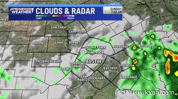 Sunday brings the last chance of real rain as heat returns