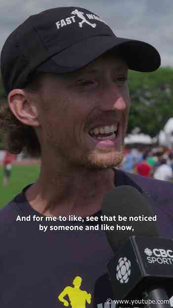 Race walker Evan Dunfee shares his gratitude for his supporters