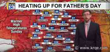 Hotter, drier conditions ahead for Father's Day