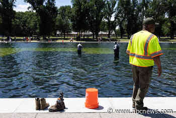 Trump blames vandals for Reflecting Pool problems and says it may need to be drained again