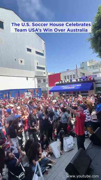 The U.S. Soccer House Erupts After Team USA Defeats Australia 2-0 In The World Cup #shorts