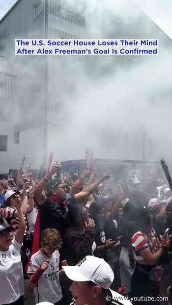U.S. Soccer House Reacts To Alex Freeman's Goal Being Confirmed To Give USA A 2-0 Lead vs Australia