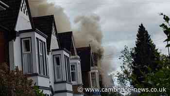 Smoke engulfs Peterborough street after buildings catch fire