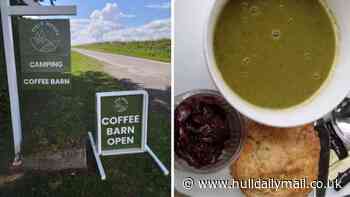 Quirky coffee barn high on the Yorkshire Wolds is perfect for a stop-off