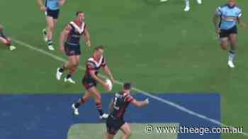 Marky Mark wins trash talk and try-battle as Roosters rattle Sharks