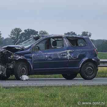 Forse file na aanrijding op A28 bij Rouveen