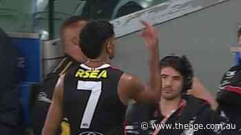 St Kilda star flips bird towards fans