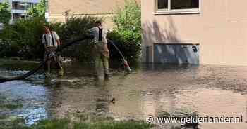 Flinke wateroverlast door leidingbreuk bij flat in Veenendaal