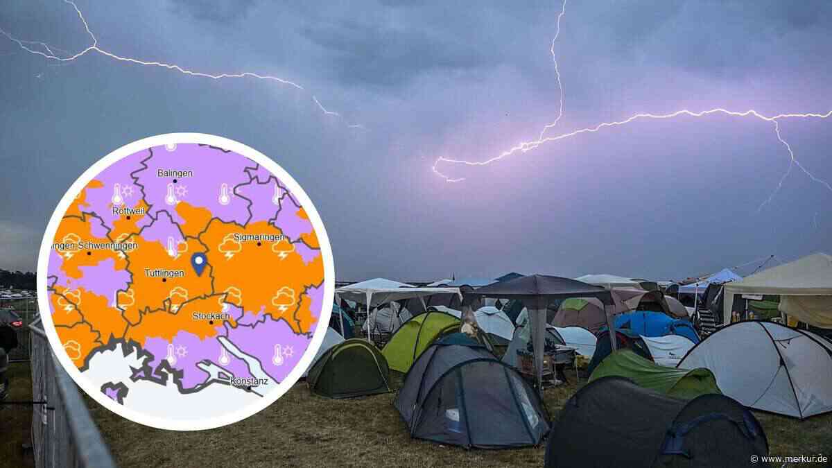 Neues Unwetter trifft Southside Festival: Heftiger Hagel-Regen zum Start in den Sonntag