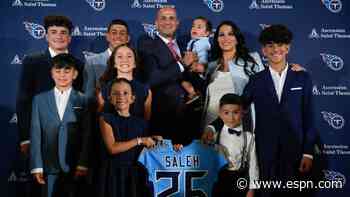 'Look at my son': How Titans' Robert Saleh is livi...