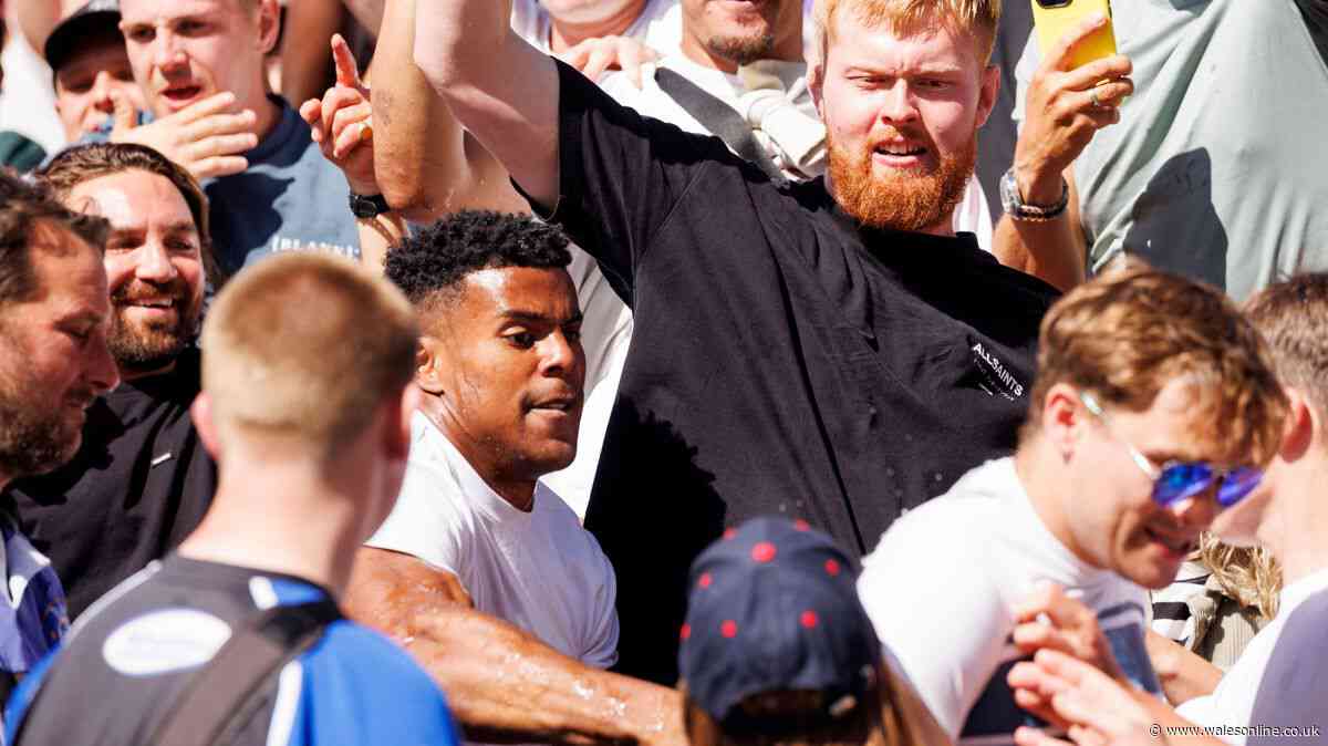England rugby star admits he ripped fan's shirt as unrest erupted among crowd