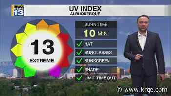 Hot and dry conditions persist into the workweek