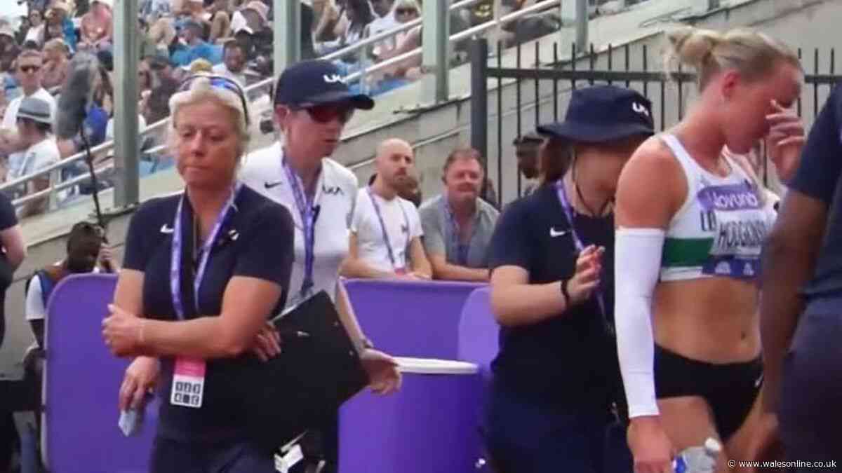 Keely Hodgkinson in tears as she walks off track seconds before race due to start