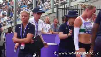 Keely Hodgkinson in tears as she walks off track seconds before race due to start
