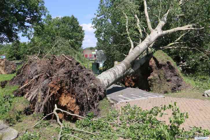 Hulpdiensten druk met stormschades in provincie Groningen