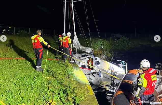 Noodweer slaat drie boten los op Lauwersmeer: KNRM Lauwersoog in actie