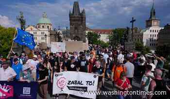 Thousands of Czechs rally against a government plan to overhaul the funding of public broadcasters