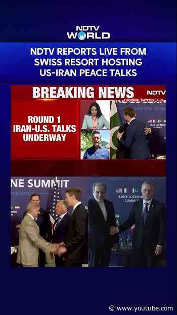 US Iran Peace Talks | NDTV Reports From Inside Swiss Resort Hosting US-Iran Talks