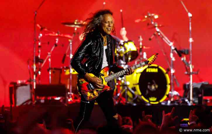 Metallica’s Kirk Hammett falls from stage days after Taylor Swift T-shirt backlash