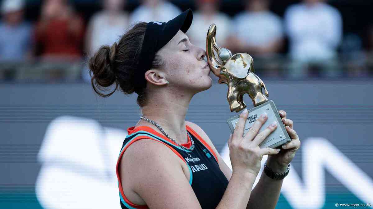 Noskova beats Pegula in third set for Berlin title
