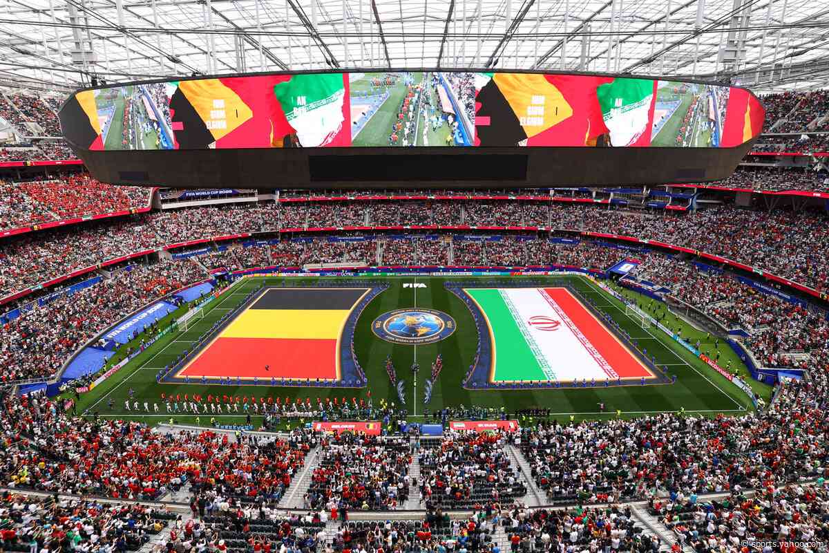 Iran national anthem loudly booed again at World Cup before Belgium game