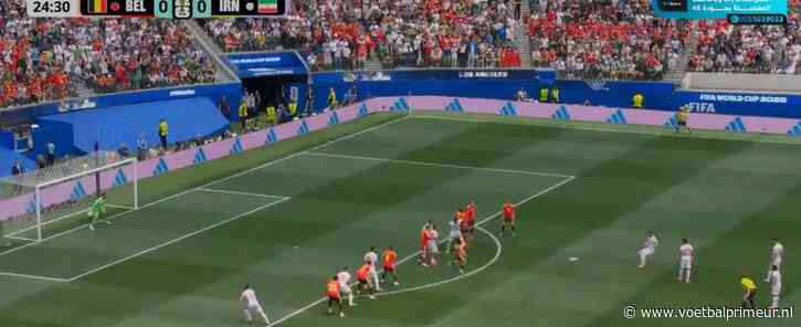 Zien: Iran kopieert iconische Oranje-vrije trap tegen België, goal afgekeurd