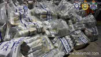 Australia's biggest cocaine bust EVER: Huge 2.7tonnes of drugs worth $816million is allegedly discovered in bunkers at Londonderry
