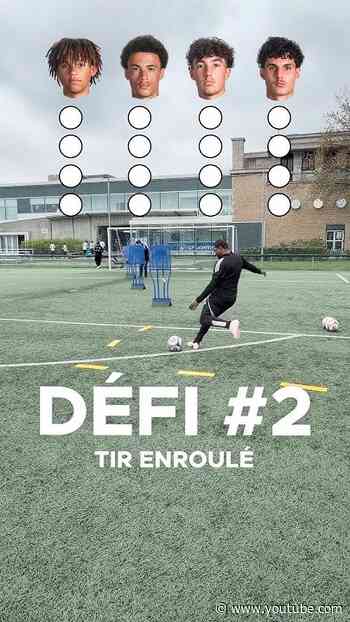 Curved‑shot challenge: four Academy players go head‑to‑head. Who takes the win 👀