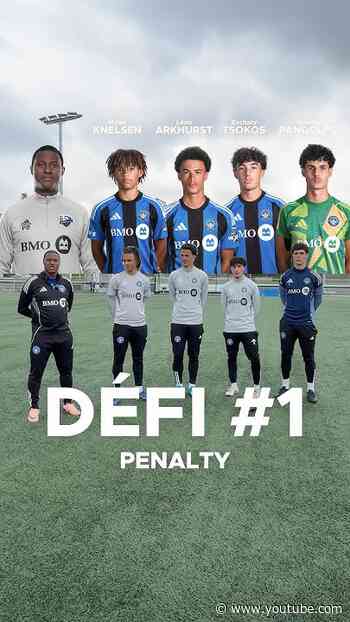 Challenge de penalty : trois académiciens face au mentor Patrice Bernier. 👀⚽️