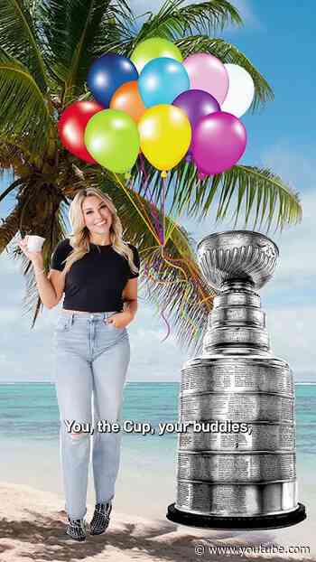Kayla's perfect day with the cup, as told by Carrlyn 🤣  #lakings #podcast