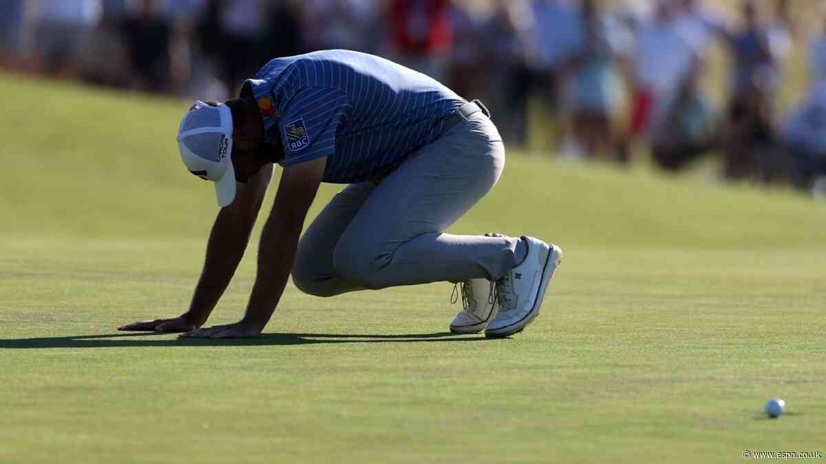 'Proud' Burns pushes past missed putt, takes 2nd