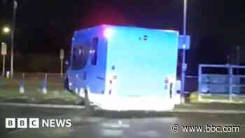 Watch: Thief somersaults out of motor home after police chase