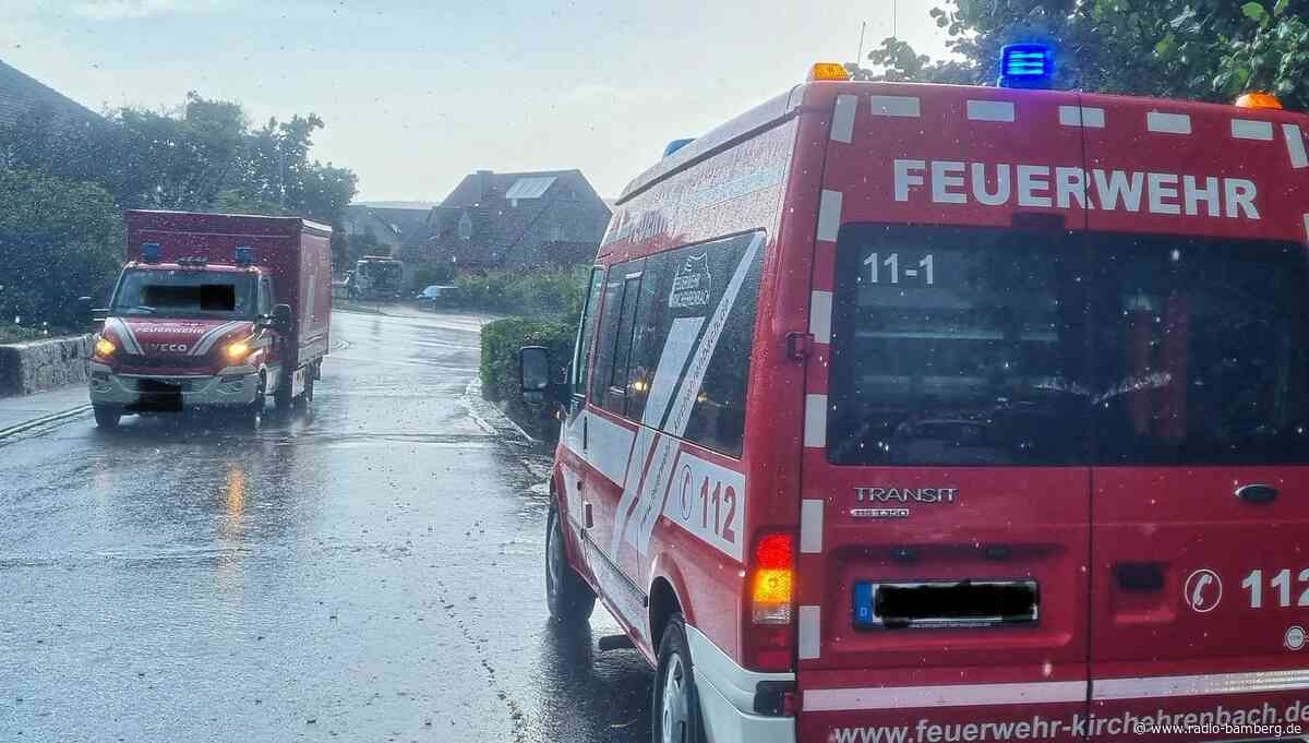 Starkregen und Hagel sorgen für Überschwemmungen in Franken