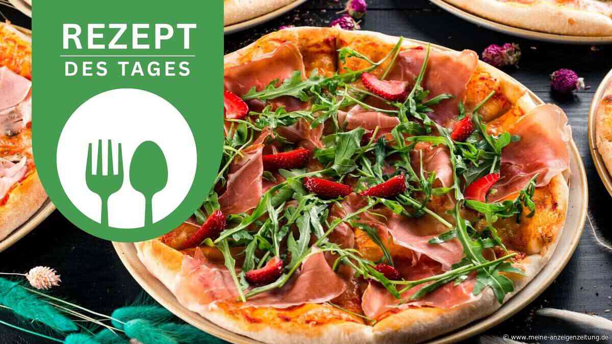 Flammkuchen mit Erdbeeren und Schinken: süß, herzhaft und frisch vom Blech