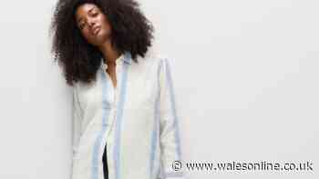 'Very flattering' linen shirt with a 'luxe look' is ideal for summer heat