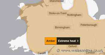 AD FEATURE: Met Office weather maps show when Wales will hit 38C as heatwave kicks off four day amber warning
