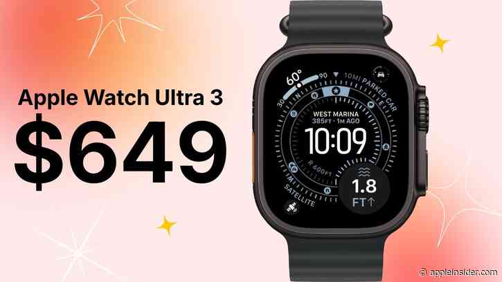 Apple Watch Ultra 3 falls to $649, lowest price ever before Prime Day