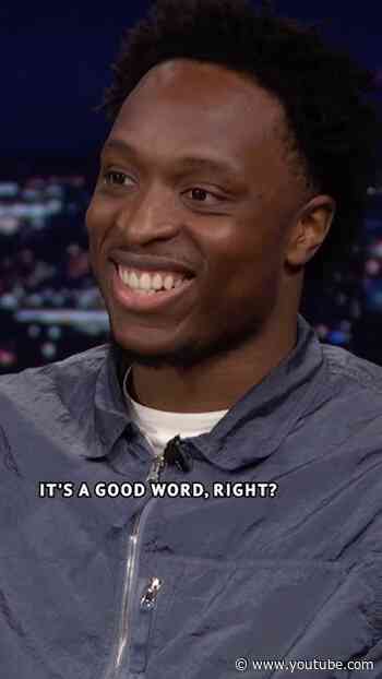 #OGAnunoby on if he’s “stoic” in interviews: “That’s not true!” 🤣 #FallonTonight
