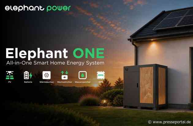 Elephant Power präsentiert auf der EM-Power Europe ein integriertes Plug-and-Play Outdoor-Energiesystem für PV, Batterie und Wärmepumpe