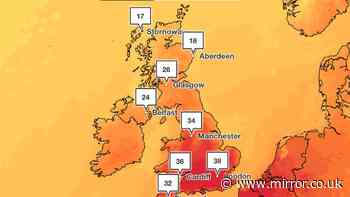 UK weather to see Brits hit with heatwave humidity 'dome' amid warning summer temperatures could top 43C