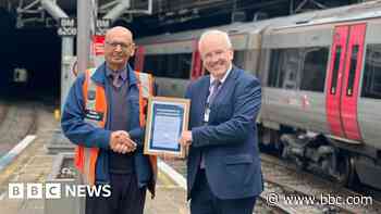 Railway worker celebrated for 50-year career