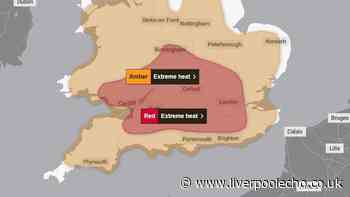 Met Office names 50 areas in UK under extreme red heat warning