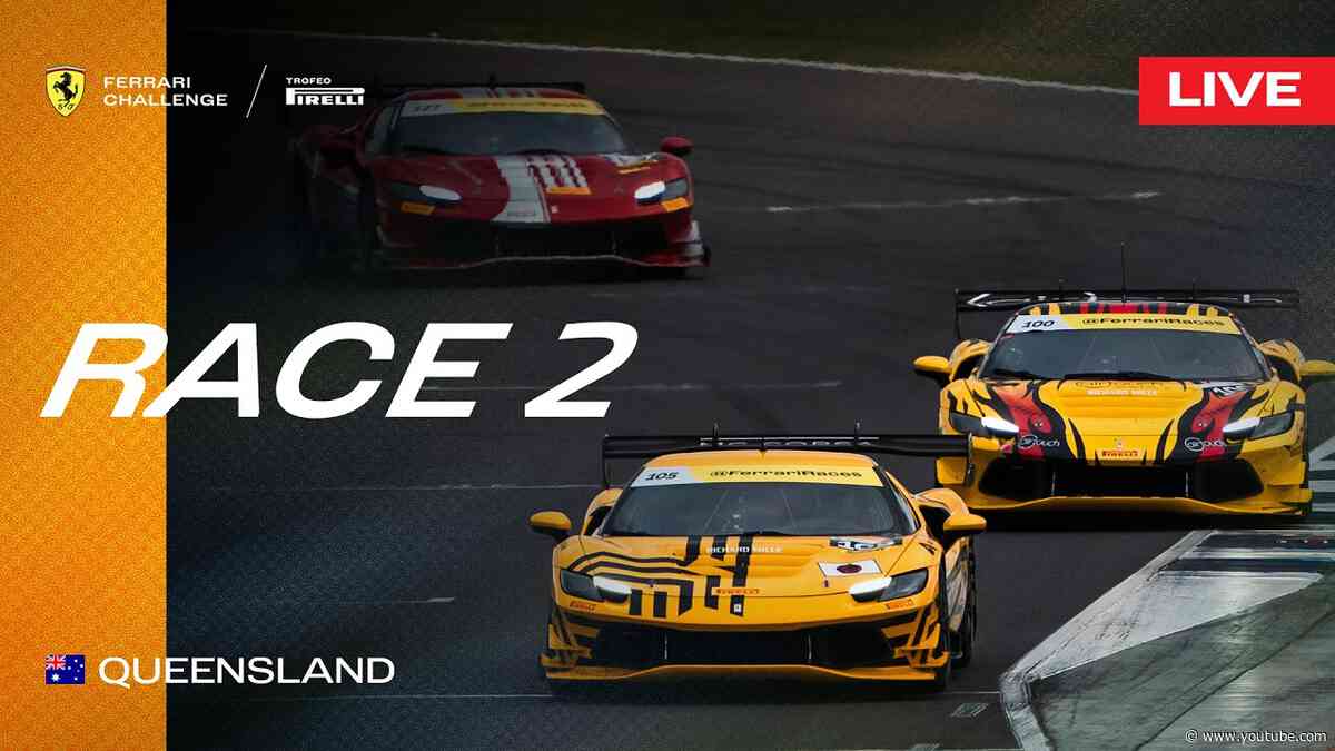 LIVE Ferrari Challenge Australasia - Queensland Raceway, Race 2