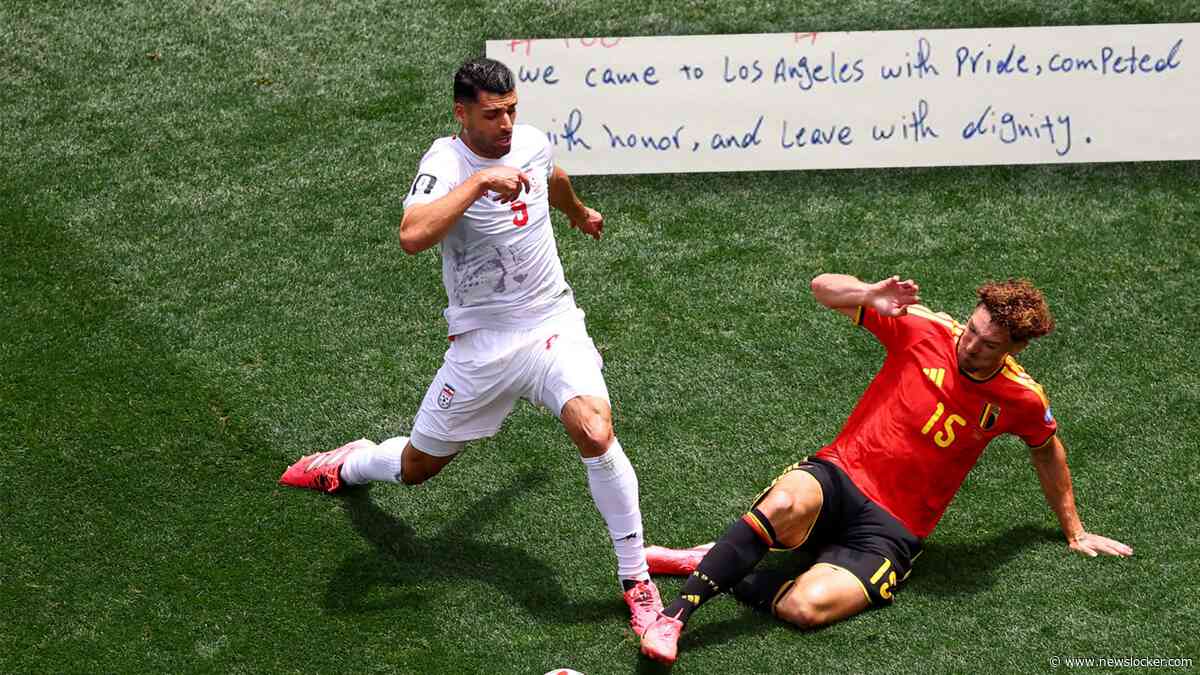 Iraans voetbalelftal laat na duel met België op WK 2026 bijzondere boodschap achter in kleedkamer
