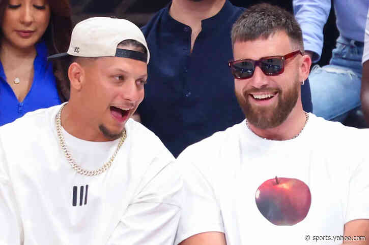 Chiefs Patrick Mahomes, Travis Kelce attend NASCAR event in San Diego