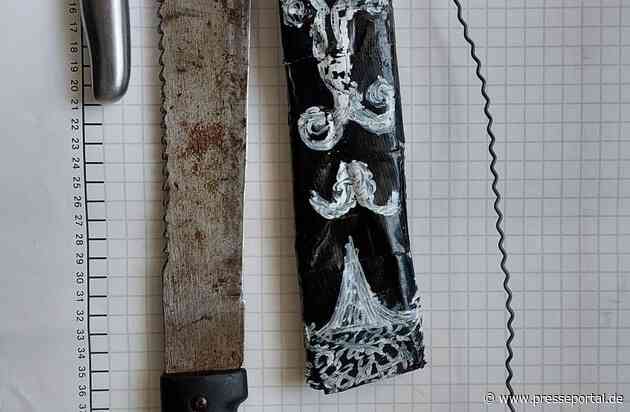 BPOL NRW: Waffenfund bei Grenzkontrolle: Bundespolizei stellt Machete, Messer und Totschläger sicher