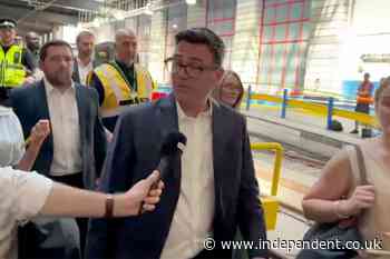 Starmer resignation live: Burnham arrives in London after confirming he’ll run for prime minister