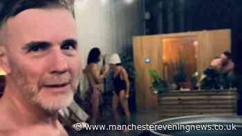 Gary Barlow praises 'absolutely mega' Manchester hot spot as he strips off after huge Take That Circus weekend