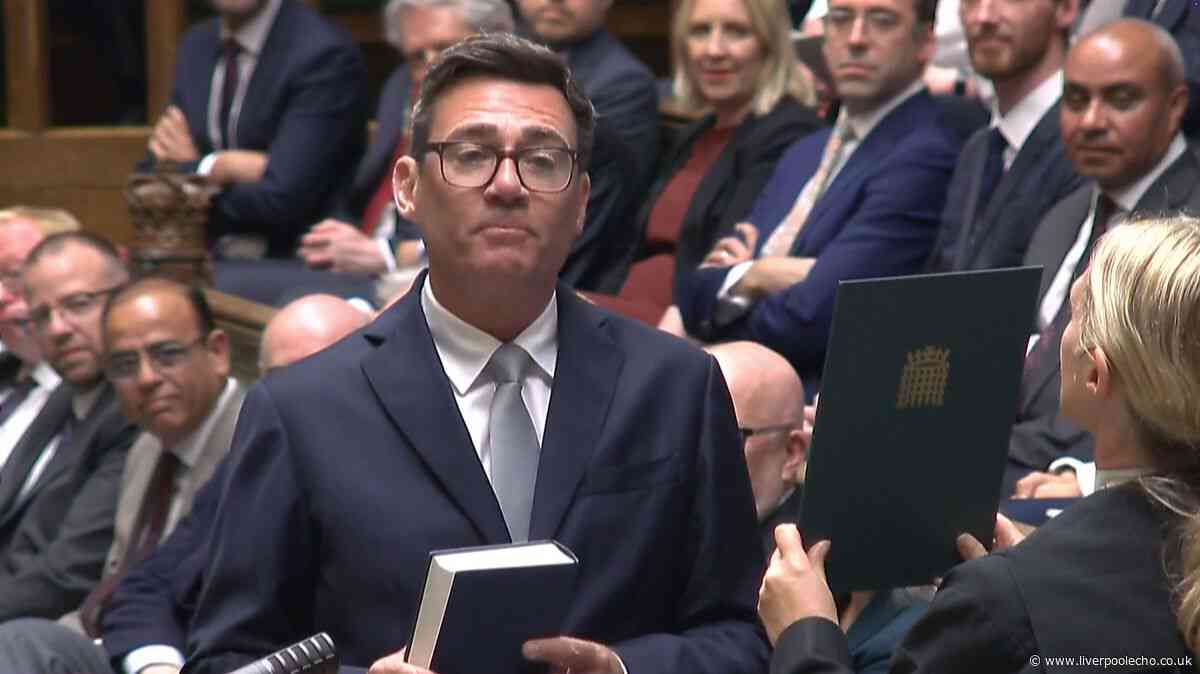 Andy Burnham sworn in as MP after Keir Starmer resigns - live updates
